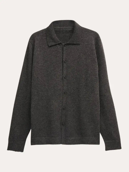 Cashwool Skjorte Mørkegrå